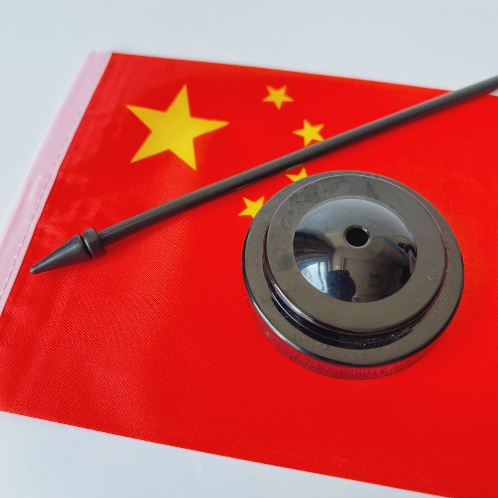 Chinese Bureauvlag 14x21cm - Officiële Nationale Vlag met Standaard