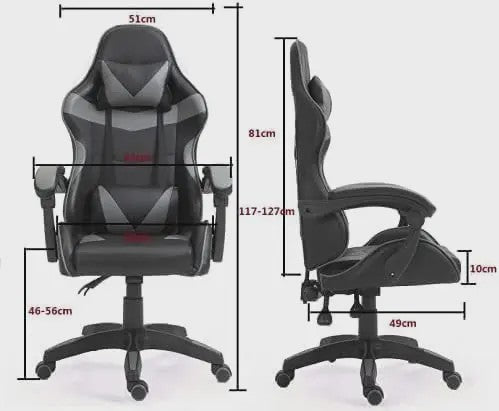 Ergonomische Gaming Stoel met Kantelfunctie - Kunstleer - Bureau & Home Office