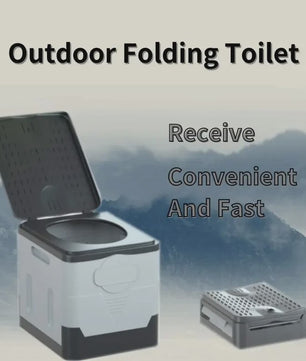 Opvouwbaar Camping Toilet - Draagbaar & Geurvrij Noodtoilet voor Auto, Reizen & Buiten
