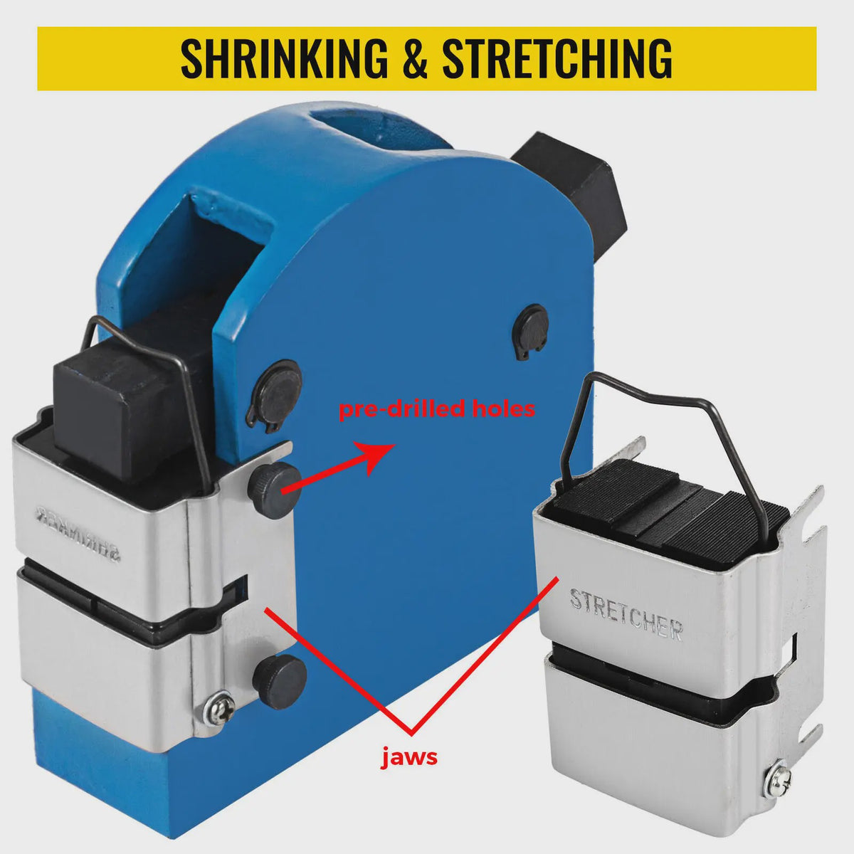 VEVOR Metaalkrimper en Strekker Set - 18 Ga Staal & 16 Ga Aluminium
