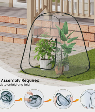 Pop-Up Mini Kas voor Planten - Bescherming tegen Vorst & Weer - Buiten & Binnen