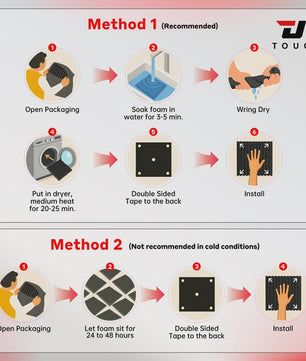 TOUO Akoestisch Schuim Panelen - Geluidsisolatie & Absorptie voor Studio, KTV, Kantoor (6-24 Stuks)