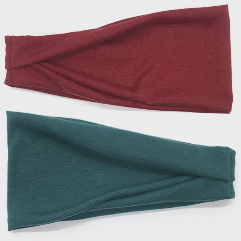 Dames Haarband Twist Katoen - Sportieve Turban Hoofdband met Knoop