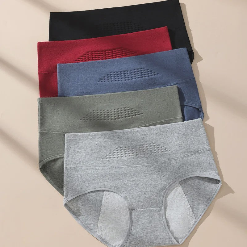 Hoge Taille Menstruatie Broekjes voor Dames - Lekvrij & Katoen - Plus Size L-4XL
