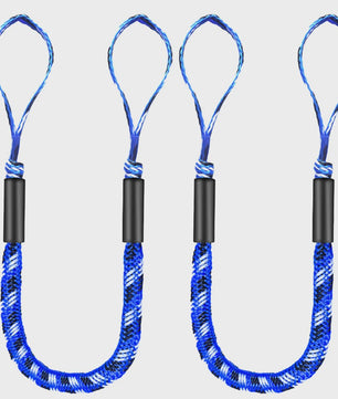2x Bungee Docking Lijn voor Boten, Kajaks & Jetski's - 1.2m tot 1.65m Uittrekbaar