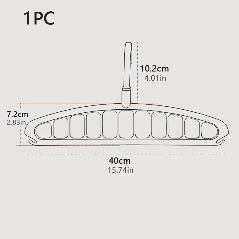 Ruimtebesparende Kledinghanger Organizer - Multifunctioneel & Antislip