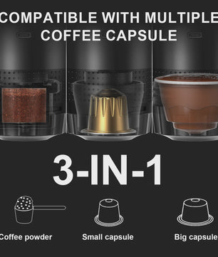 Draagbare Elektrische Espressomachine - 3-in-1 Koffiezetter voor Auto, Thuis & Camping