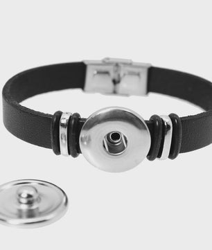Leren Armband met Vlag van [Land] - Stijlvolle Bangle voor Dames en Heren
