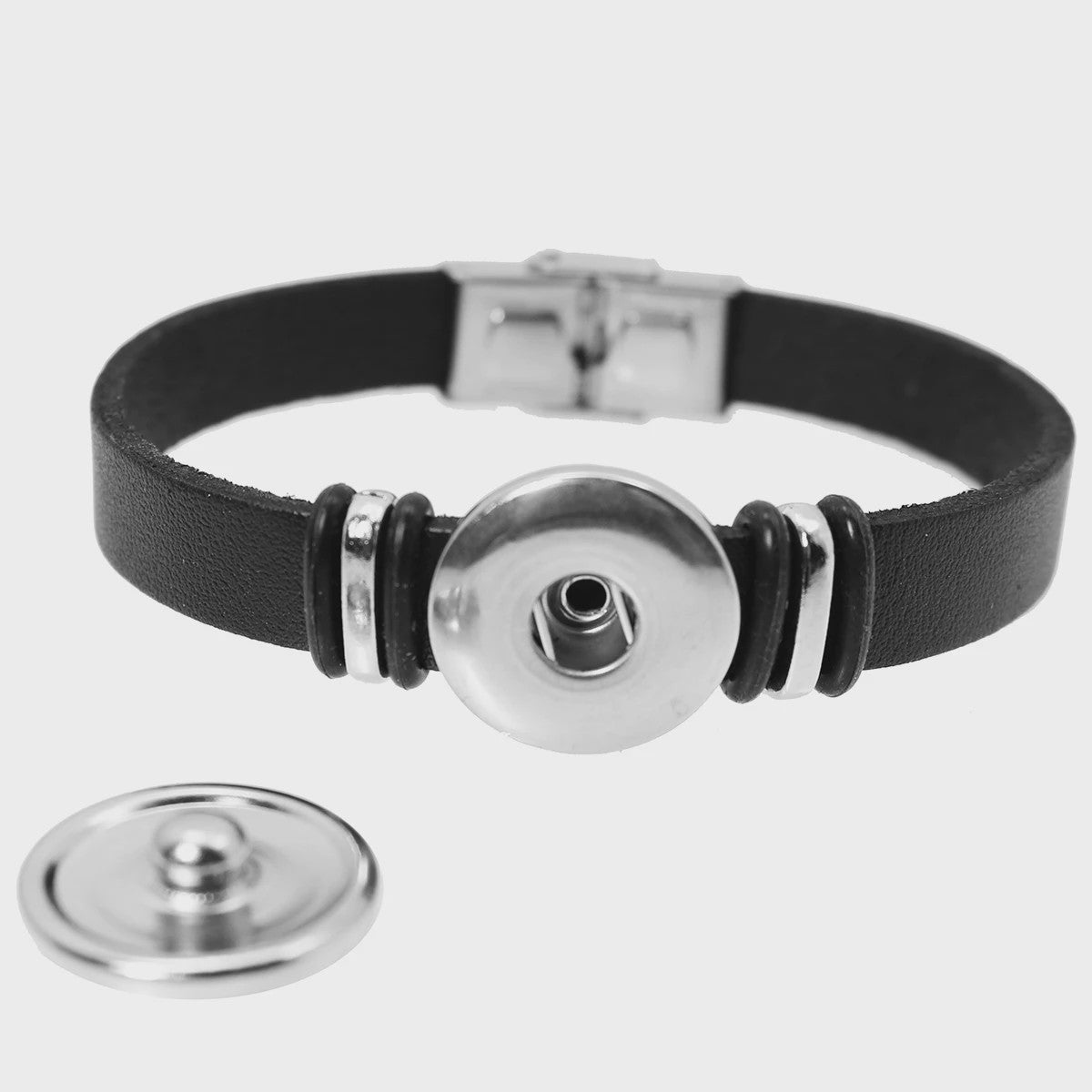 Leren Armband met Vlag van [Land] - Stijlvolle Bangle voor Dames en Heren