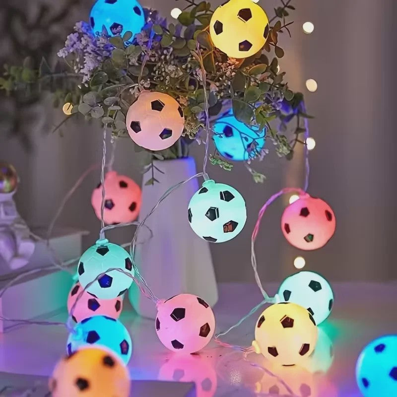 Voetbal Slinger Lichtjes - Sfeervolle LED Verlichting voor Feestjes en Decoratie