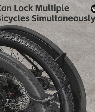 WEST BIKING 4-Cijferig Fietsslot - 120cm Staalkabel Anti-diefstal voor Fiets & Scooter
