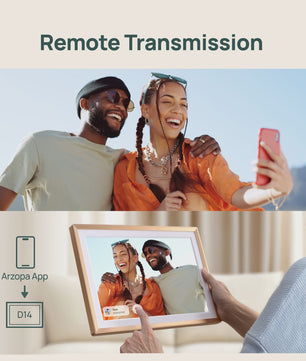 ARZOPA 14 Inch Digitale Fotolijst met WiFi, Cloud Opslag & Touchscreen