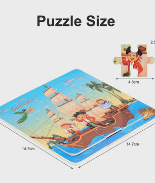 Houten 3D Puzzel Set - 20 Stuks - Dieren & Voertuigen - Educatief Montessori Speelgoed voor Kinderen 3-6 Jaar
