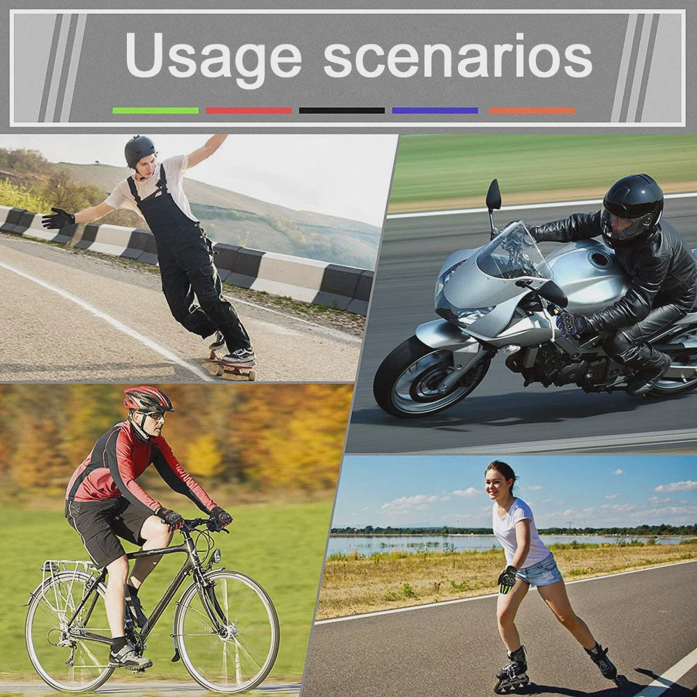 Waterdichte Motorhandschoenen met Touchscreen & Bescherming - Anti-val & Anti-slip
