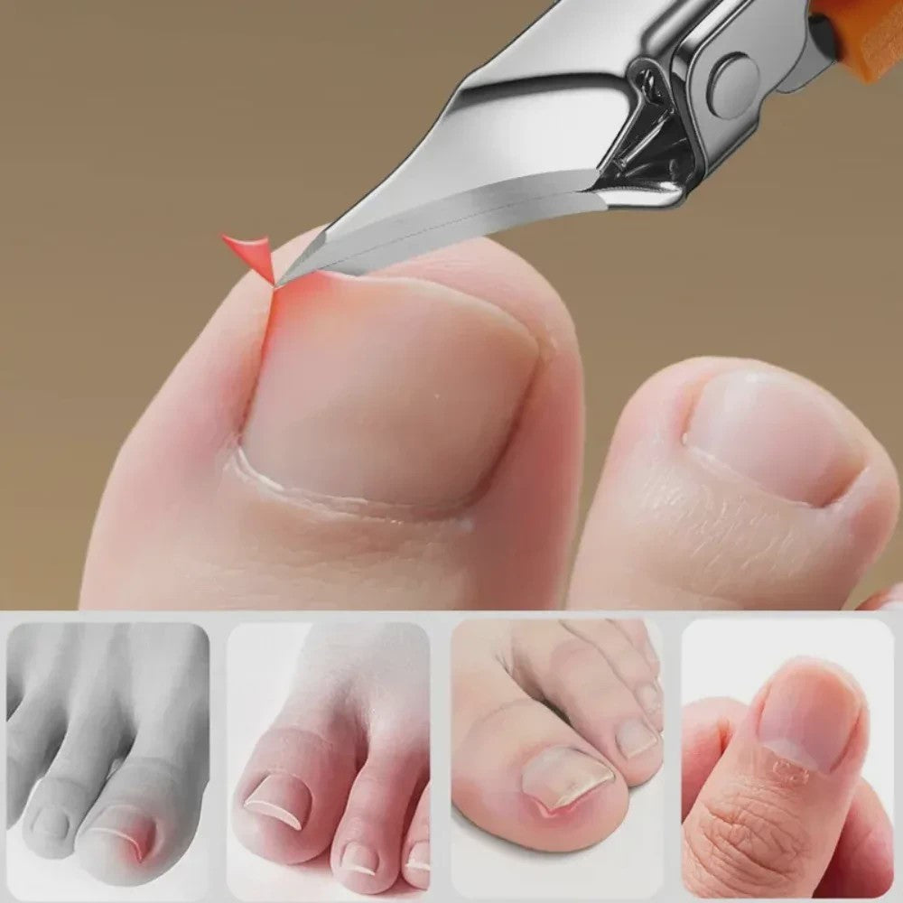 Roestvrijstalen Teennagelknipper met Schuine Rand voor Dikke, Kromme Nagels