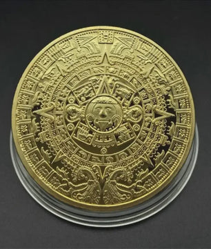 Maya Azteken Kalender Munt - Gouden & Zilveren Herdenkingsmunt