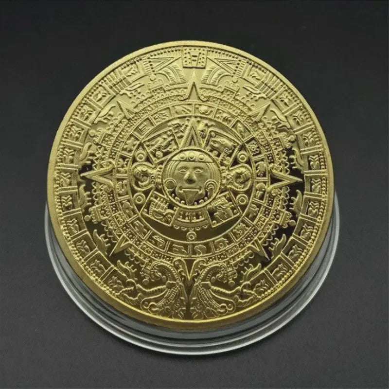 Maya Azteken Kalender Munt - Gouden & Zilveren Herdenkingsmunt