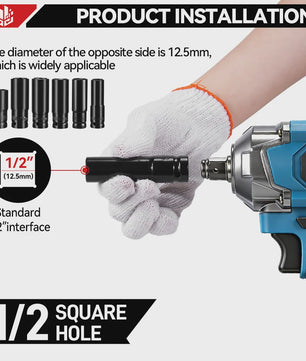 ONEVAN Brushless Accu Slagmoersleutel 1200 Nm - 1/2" Aandrijving