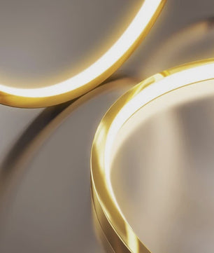 Luxe LED Trappenhuis Hanglamp - Moderne Ring Kroonluchter voor Woonkamer & Eetkamer