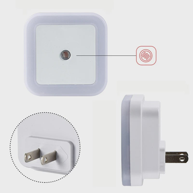 Draadloos LED Nachtlampje met Sensor - Mini Stekkerlampje voor Kinderkamer, Slaapkamer & Woonkamer