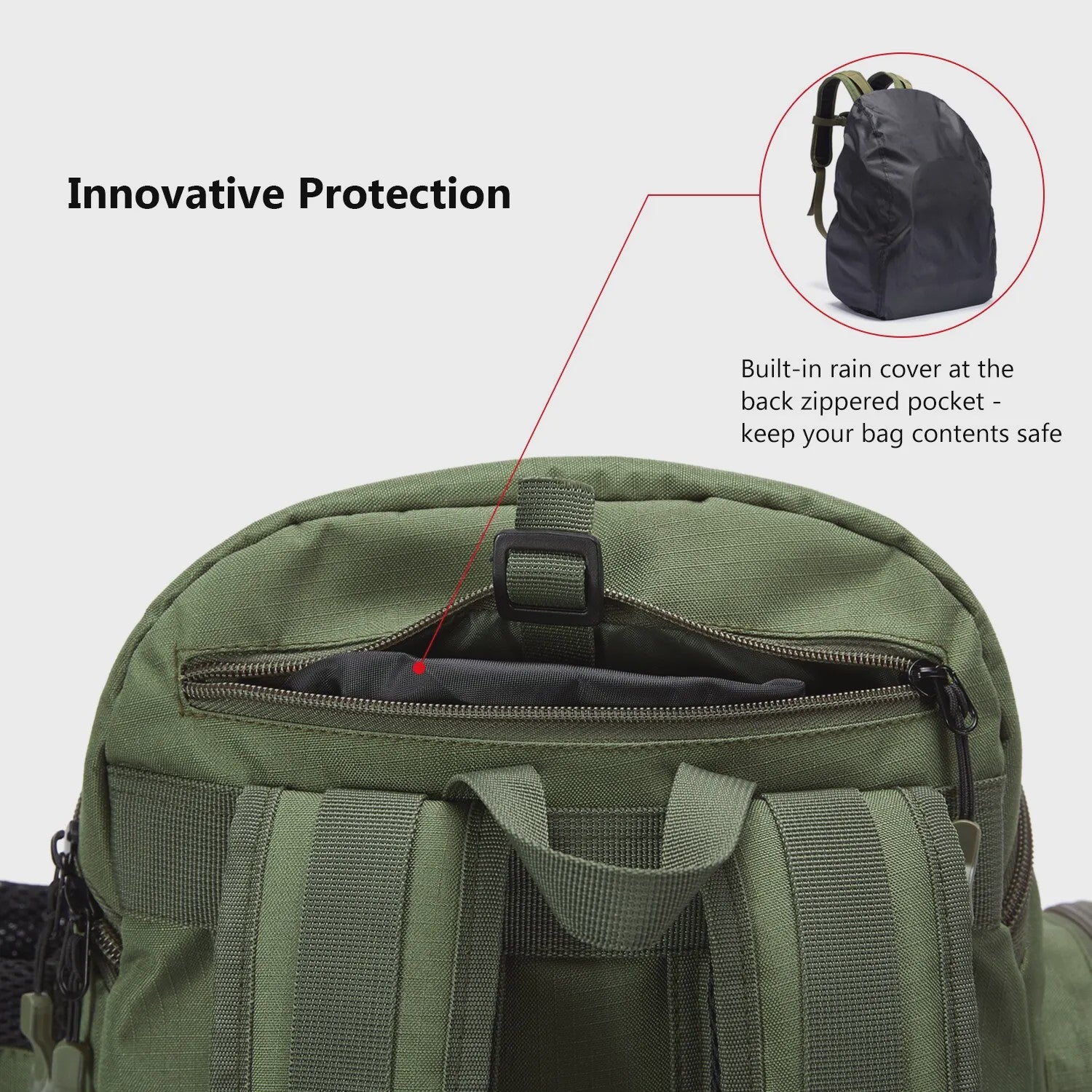 Bassdash Vis Tassen Rugzak - Lichtgewicht Tactische Visserij Tackle Backpack Multifunctioneel