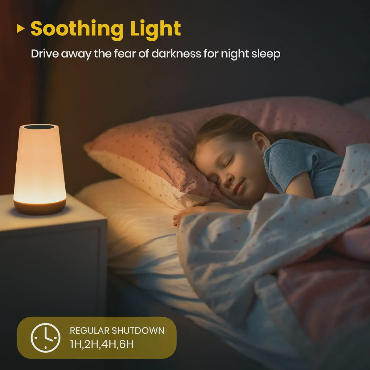 Draagbare Nachtlamp RGB Kleurrijk met Afstandsbediening & Touch Bediening - USB Oplaadbaar