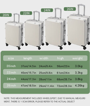 Ruime Koffer Trolley - Stevig & Duurzaam - Handbagage Geschikt - Unisex