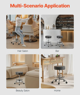 Verstelbare Werkkruk met Wielen - Hoge Capaciteit & Comfort - Ideaal voor Salon, Spa, Kliniek