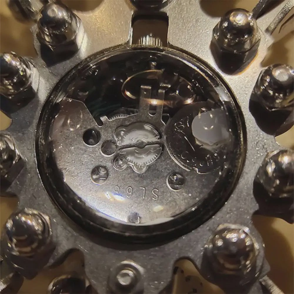 Unieke Steampunk Spin Tijdmodel - Metalen Handgemaakt Decoratie Object