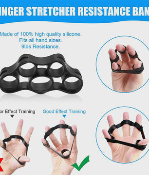 Complete Handtrainer Set: 5-60kg Verstelbare Hand Gripper, Vingerstrekker & Polstrainer