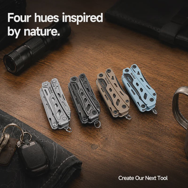 NexTool Mini Flagship F12 15-in-1 Multitool: Compacte EDC-vouwtool met tang, schaar, vijl en meer voor outdoor
