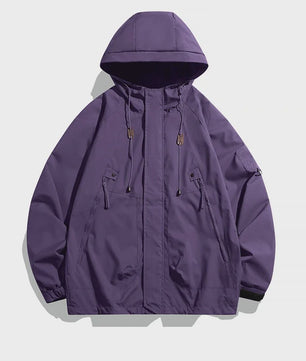 Heren Windbreaker Jas met Capuchon - Waterdicht, Bomberjack Stijl, Ideaal voor Camping & Hiking