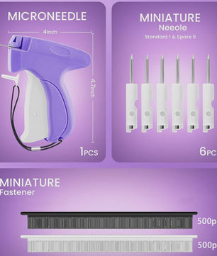 Mini Kleding Tagging Gun - Snelle Kleding Fixer met Fijne Naald