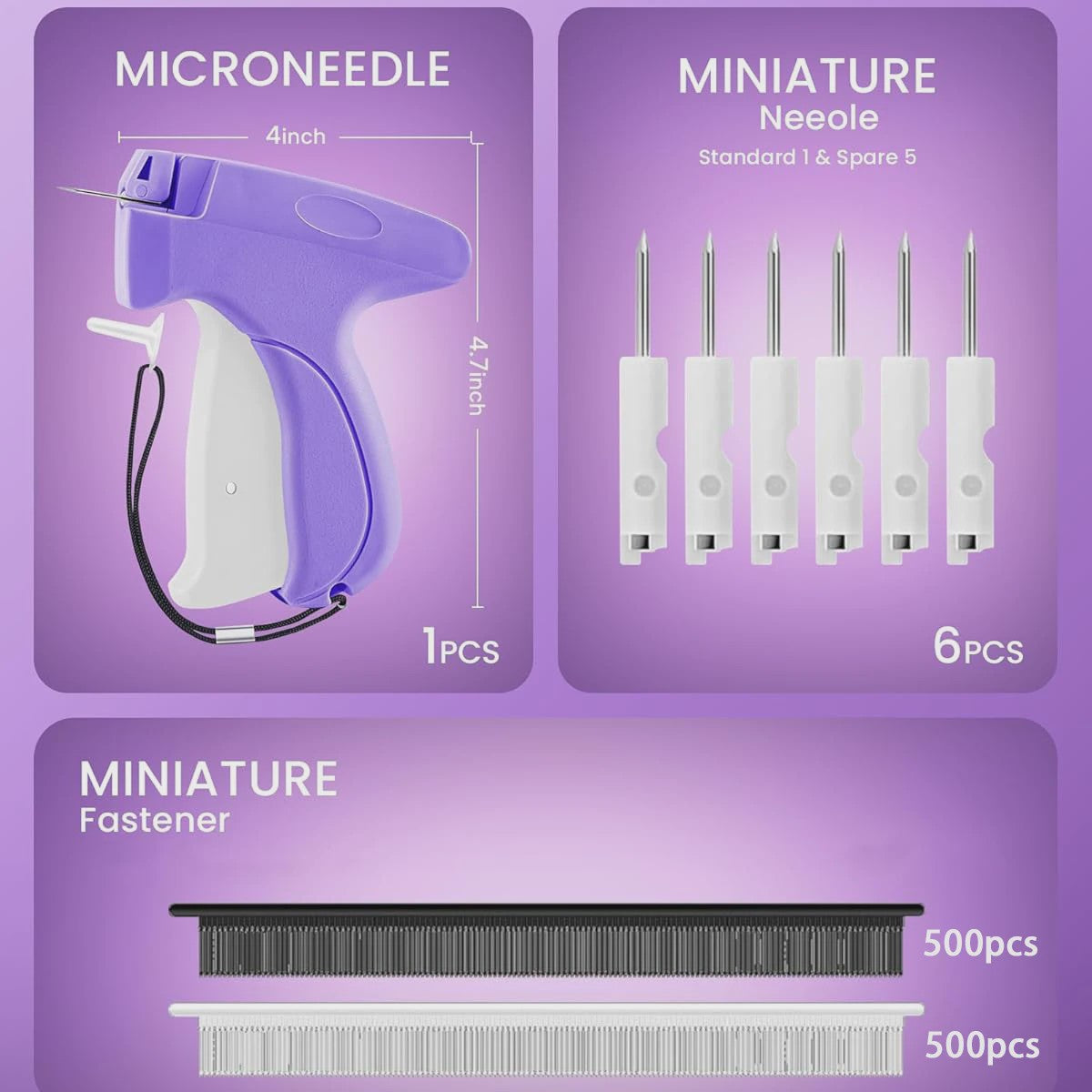Mini Kleding Tagging Gun - Snelle Kleding Fixer met Fijne Naald