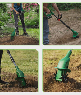 NEWBENY Elektrische Grondfrees 1600W - Draagbaar & Krachtig voor Tuinonderhoud