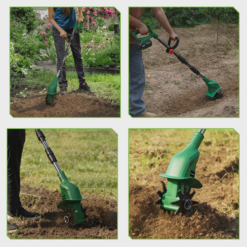 NEWBENY Elektrische Grondfrees 1600W - Draagbaar & Krachtig voor Tuinonderhoud