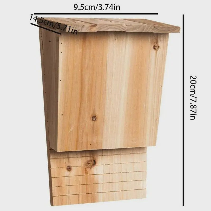Houten Vleermuishuisje - Natuurlijke Habitat en Decoratie voor Buiten