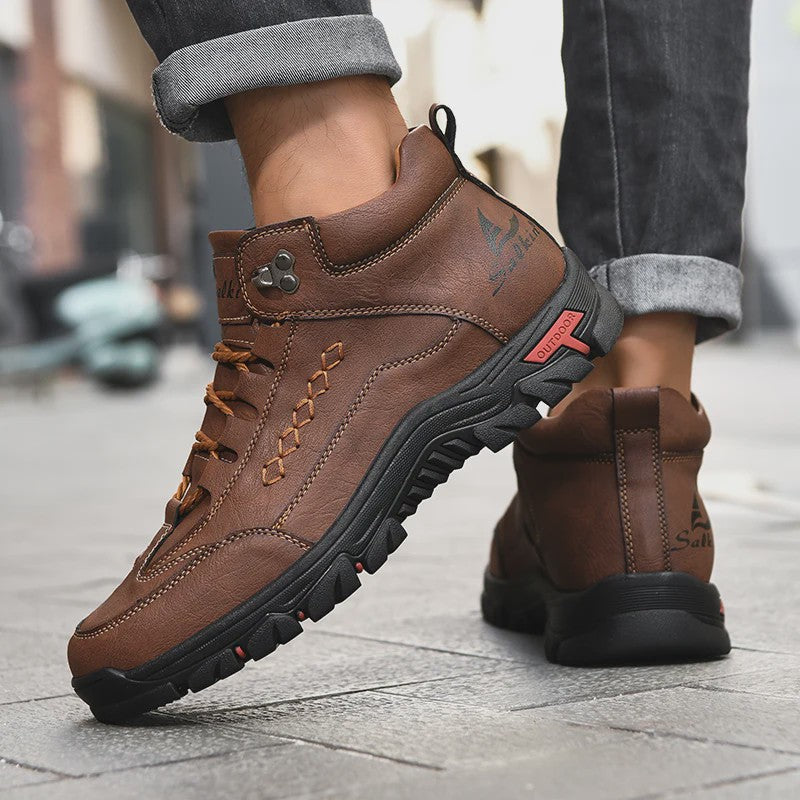 Heren Hoge Fashion Laarzen - Lente/Herfst Outdoor & Hiking Schoenen met Dikke Zool