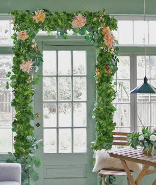 Kunstmatige Klimop Slang met Esdoornbladeren - Decoratieve Slier voor Feest & Huis