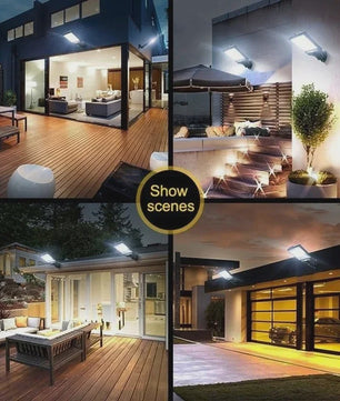 Krachtige LED Solar Buitenlamp met Bewegingssensor - Tuin, Terras, Garage