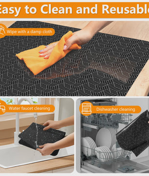 Siliconen Inductie Kookplaat Mat - Hittebestendig, Krasvrij & Antislip Keukenbeschermer