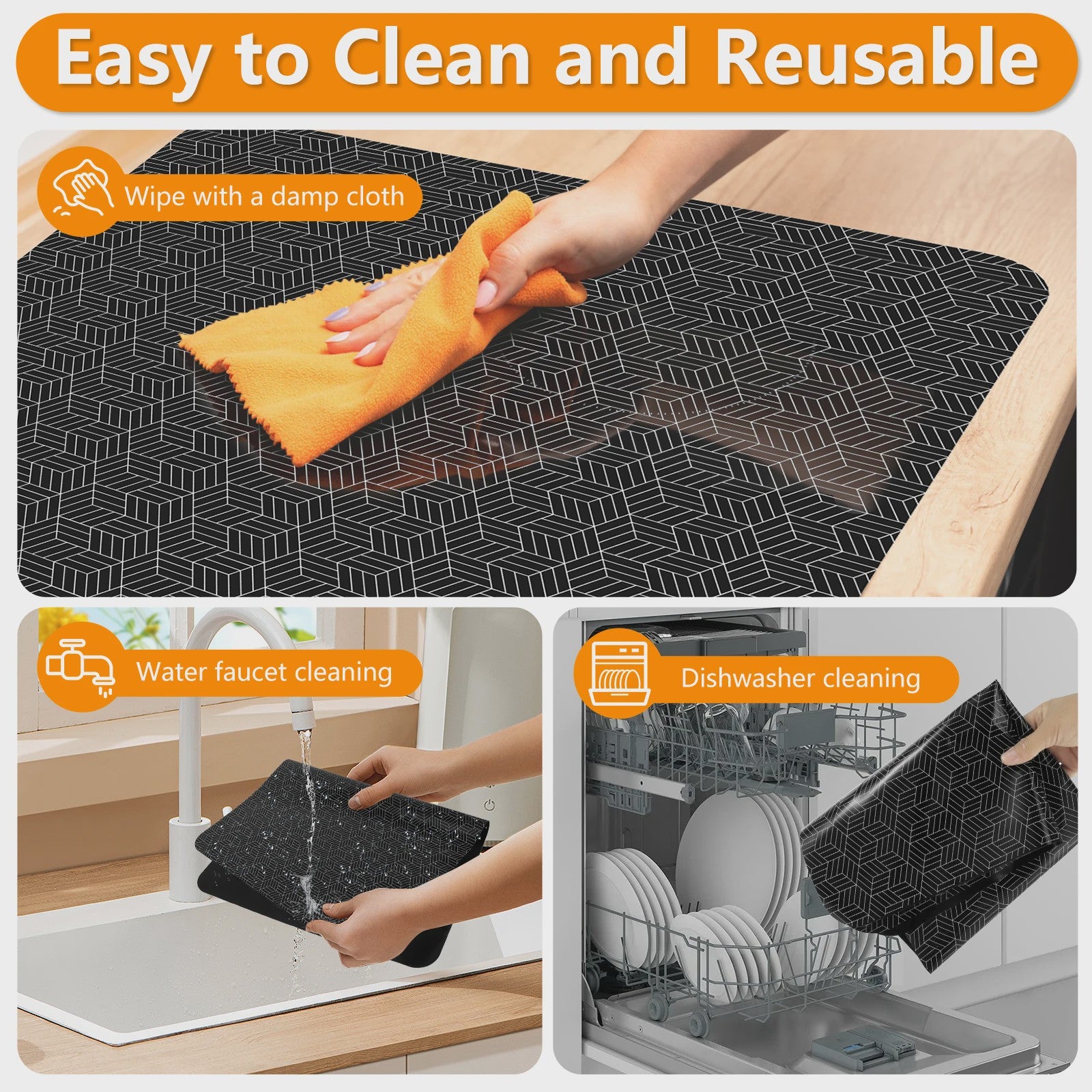 Siliconen Inductie Kookplaat Mat - Hittebestendig, Krasvrij & Antislip Keukenbeschermer