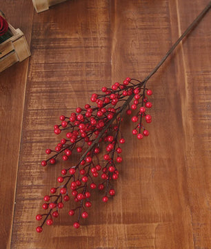 Decoratieve Takken met Rode Bessen en Gouden Bladeren - Chinees Nieuwjaar & Lente Decoratie