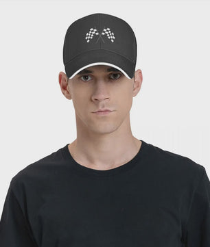 Baseball Cap Heren - F1 Formule 1 Race Vlag Design - Verstelbaar & Stijlvol