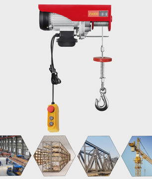 Elektrische Takel 800/1000kg - Krachtige Lier voor Werkplaats, Magazijn & Bouw