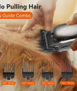 Solimpia Professionele Hond & Kat Trimmer - Krachtige 6500RPM Motor, USB Oplaadbaar, 180 Min Gebruikstijd, Stille Werking