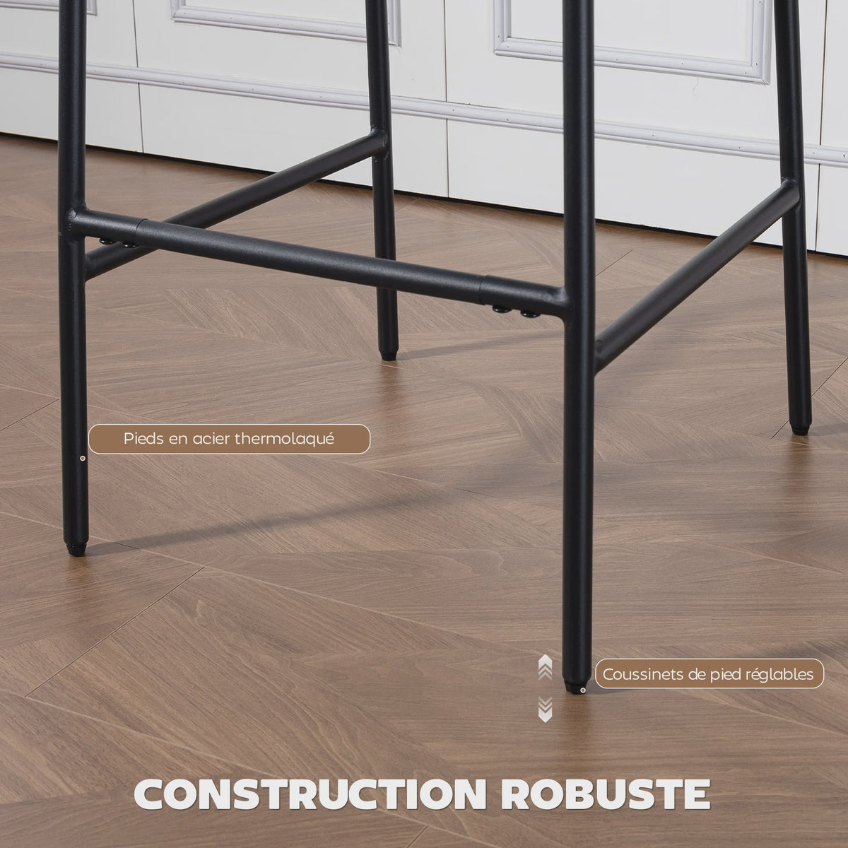 Set van 2 Luxe Barkerstoelen in Chenille Stof - Comfortabel en Stijlvol