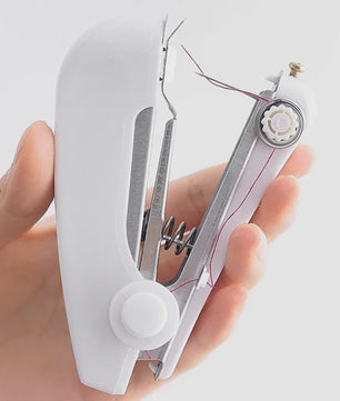 Handzame Mini Naaimachine - Draadloos en Draagbaar voor Snelle Reparaties