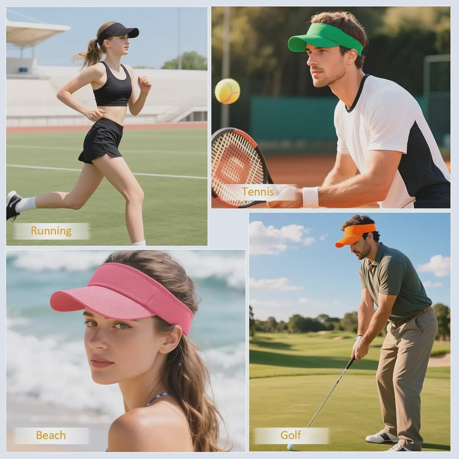 Lichtgewicht Sneldrogende Zonneklep voor Dames - Perfect voor Sport, Golf, Tennis & Hardlopen