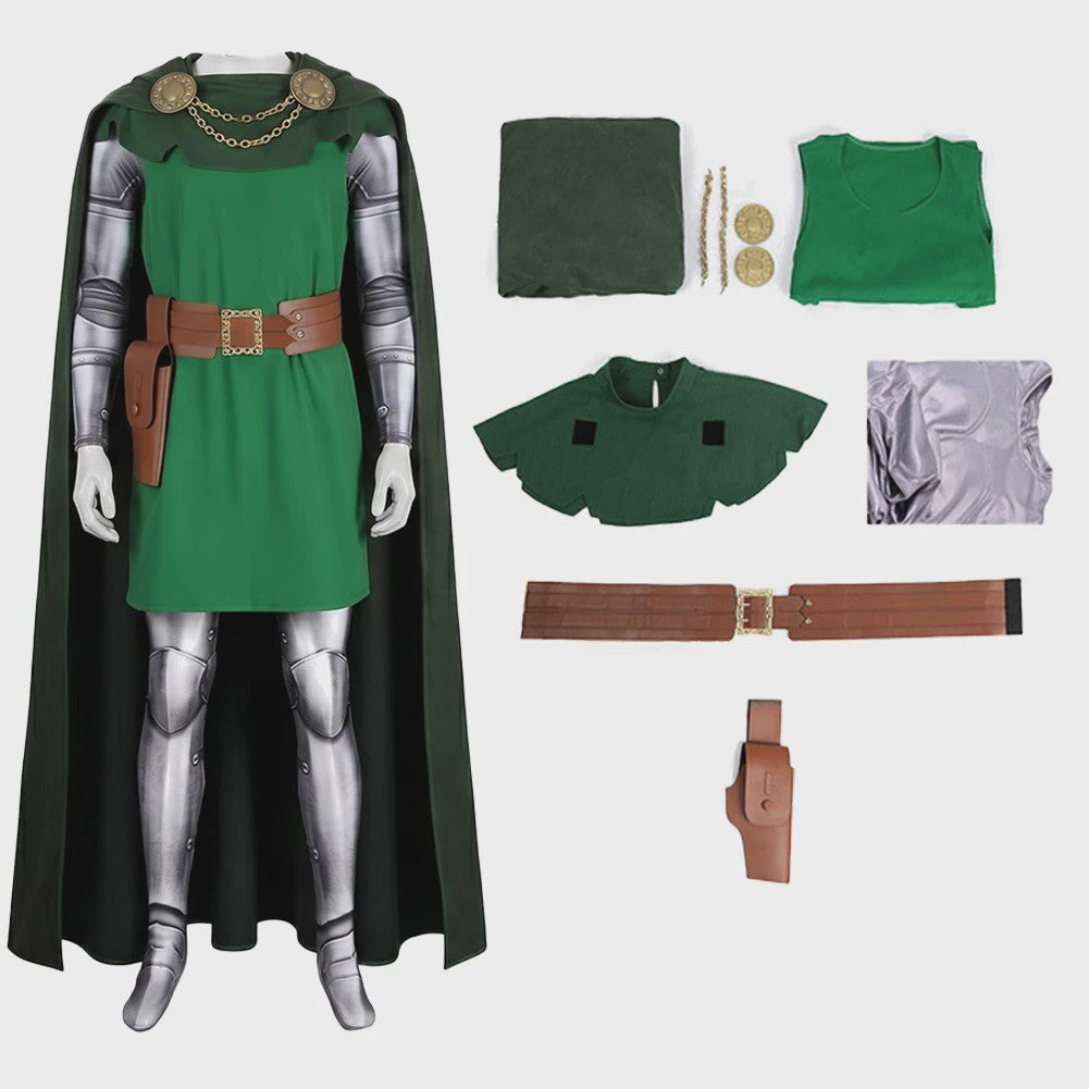 Doctor Doom Cosplay Kostuum voor Heren - Compleet Superhelden Outfit